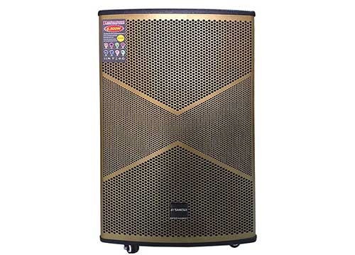 Loa kéo Sansui SG6-15, loa di động karaoke thùng gỗ 4.5 tấc