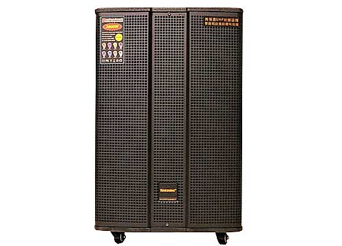 Loa kéo Temeisheng ED152-15, loa 3 đường tiếng, 2 mic ko dây