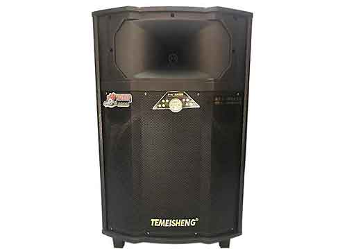 Loa kéo Temeisheng QX15-09, loa karaoke thùng gỗ, max 500W