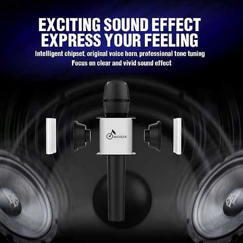 Microphone Karaoke Kèm Loa MICGEEK Q9