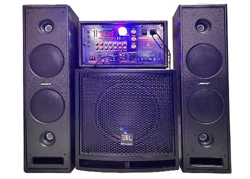 Bộ karaoke di động cho xe hơi, kèm 2 mic UHF