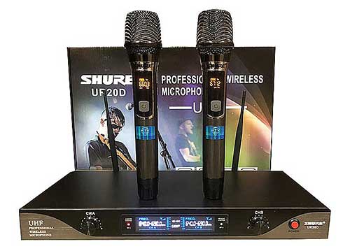 Bộ Micro không dây Shure UR20D, 200 kênh