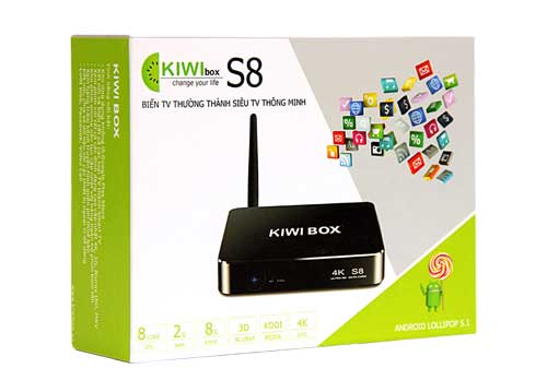 Kiwibox S8 Thiết Bị Biến Tivi Thường Thành Smart Tivi