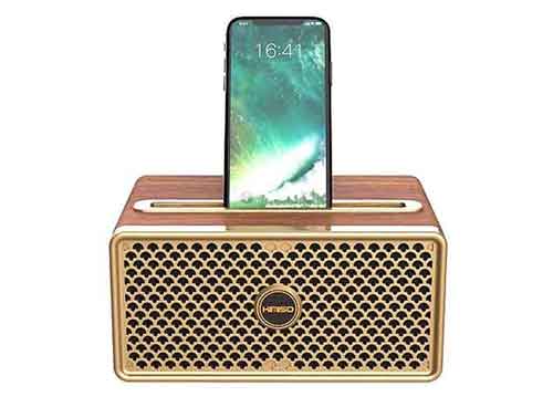 Loa bluetooth Kimiso KM-88, vỏ gỗ sang trọng, RMS 10W
