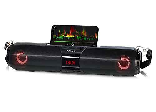 Loa Bluetooth Kisonli LED-900, có dây đeo vai, RMS 20W