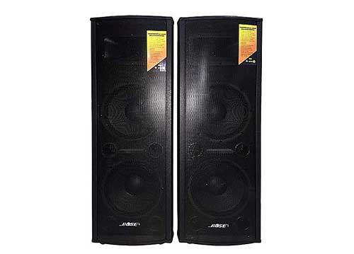 Loa điện đôi Pro DXK-918, thùng gỗ, 1 loa 2 bass, tổng công suất 2000W