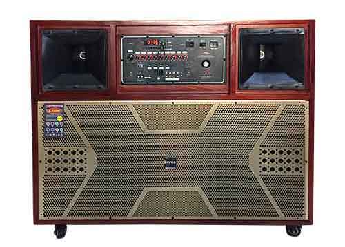 Loa điện Hosan J-7200, loa điện 2 bass, hát karaoke cực hay