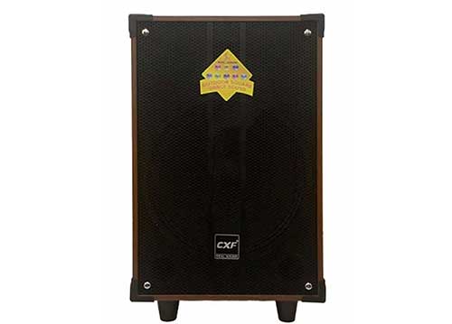 Loa kéo CXF GL-1208, loa di động thùng gỗ hơn 3 tấc, max 400W