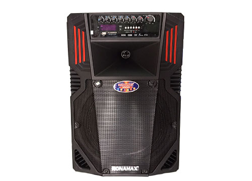 Loa kéo di động Ronamax F12, loa karaoke vỏ nhựa, bass 3 tấc