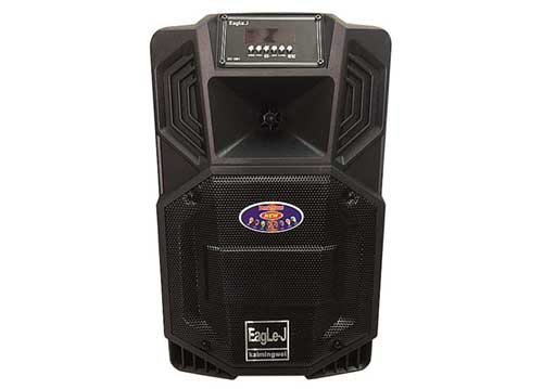 Loa kéo Eagle.J ED-08N, loa karaoke vỏ nhựa, kèm 1 micro