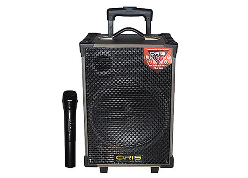 Loa kéo ORIS TO-08, loa karaoke 2.5 tấc, kèm 1 mic ko dây