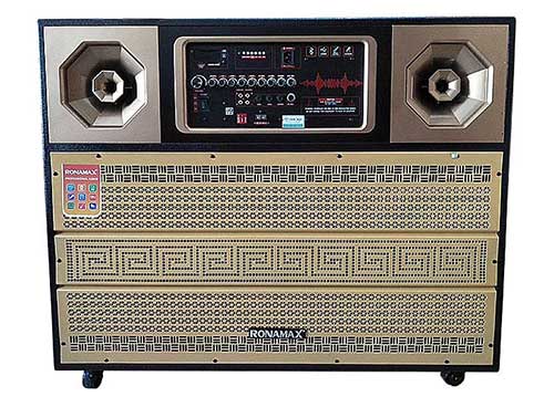 Loa kéo Ronamax MDX-15,  sử dụng 2 bass 4 tấc