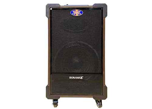 Loa kéo Ronamax MT12, loa karaoke thùng gỗ, PMPO 300W