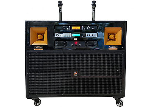 Loa kéo tủ điện Prosing J97 pro, kiểu loa kéo 2 bass