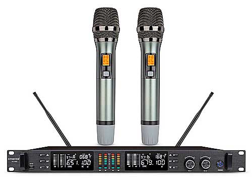Micro không dây FEDYCO MC-9000, mic karaoke có đầu thu lớn Micro không dây FEDYCO MC-9000, mic karaoke có đầu thu lớn