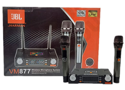 Micro Không Dây JBL VM877, chống hú tốt Micro Không Dây JBL VM877, chống hú tốt
