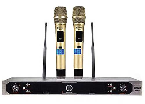 Micro không dây KIWI A6 PRO, dùng hát karaoke/ MC/ loa kéo