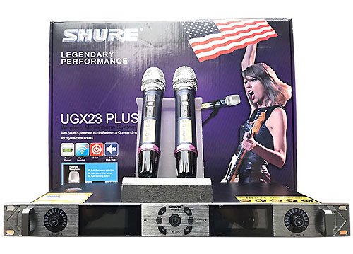 Micro không dây SHURE UGX23 Plus, lọc âm chống hú tốt Micro không dây SHURE UGX23 Plus, lọc âm chống hú tốt