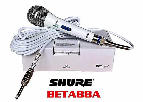 Microphone có dây Shure Beta88A, mic chuyên dùng cho hát karaoke