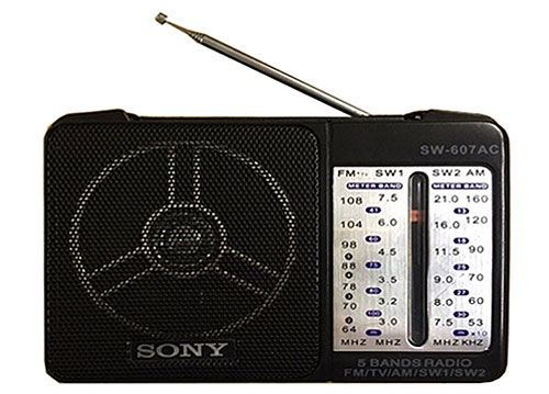 Radio Chuyên Dụng SONY SW-607AC, vỏ nhựa, âm thanh nghe lớn