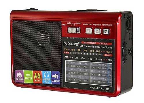 Radio GOLON RX-1313, 8 băng tần AM/FM/SW