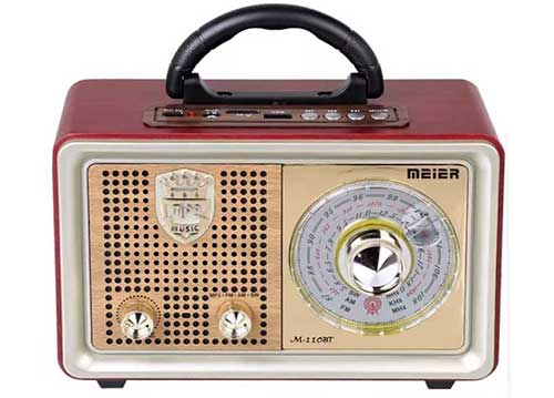 RADIO MEIER M-110BT, phong cách cổ điển-3 băng
