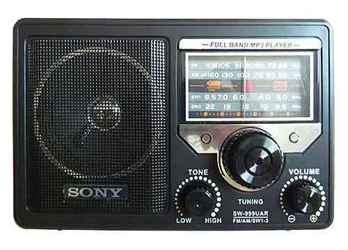 Radio SONY SW-999UAR 4 band, có chức năng nghe nhạc mp3