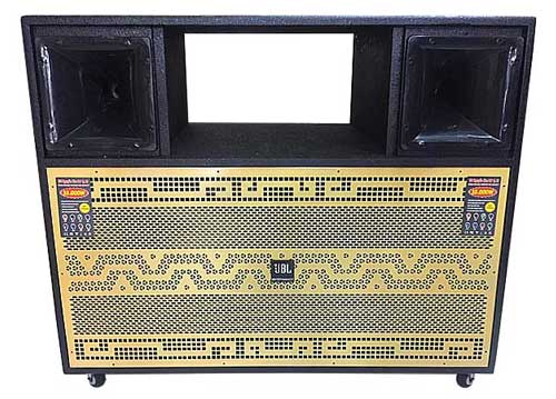 Vỏ loa tủ điện 4 bass, chất liệu gỗ công nghiệp